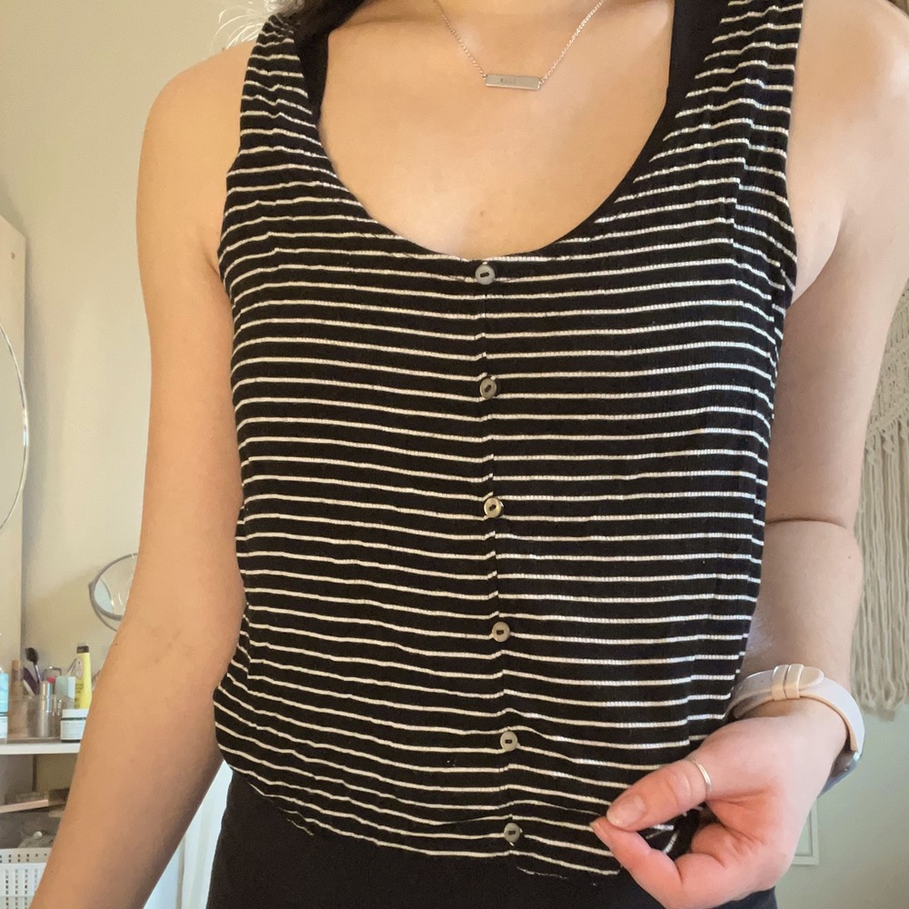 Striped, flowy tank top